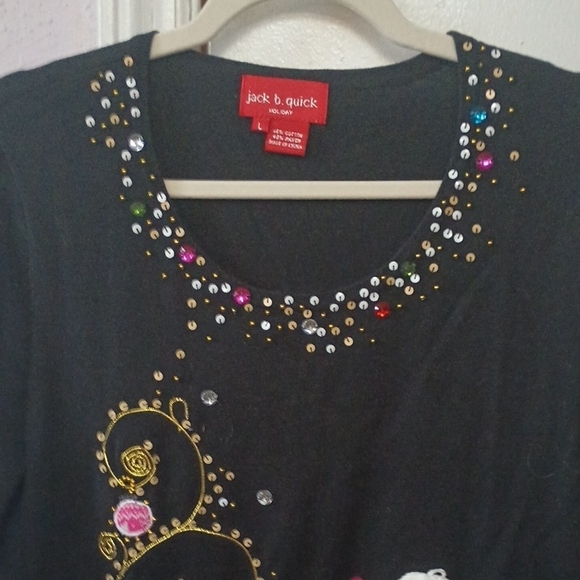 Jack B. Quick Black Festive Sweater - Picture 3 of 6